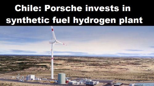 Chili: Porsche investeert in waterstoffabriek voor synthetische brandstof
