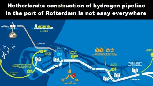 Nederland: aanleg waterstofleiding in Rotterdamse haven niet overal even gemakkelijk