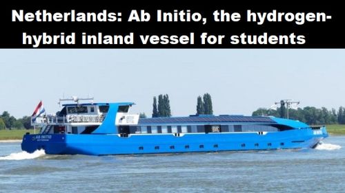Nederland: Ab Initio, het waterstof-hybride binnenvaartschip voor studenten