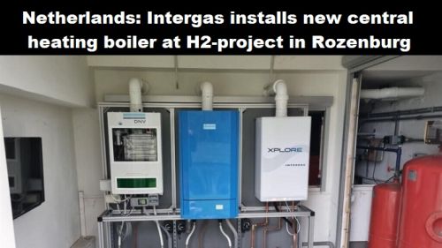 Nederland: Intergas installeert nieuwe cv-ketel bij waterstofproject in Rozenburg