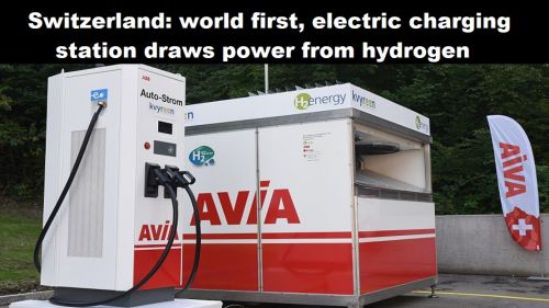 Zwitserland: wereldprimeur, elektrische laadpaal haalt stroom uit waterstof