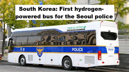 Zuid-Korea: Eerste bus op waterstof voor de politie in Seoel