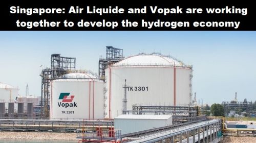 Singapore: Air Liquide en Vopak werken samen bij ontwikkelen waterstof-economie