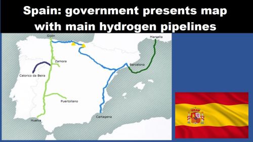 Spanje: overheid presenteert kaart met belangrijkste waterstof-pijpleidingen