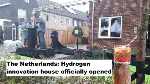 Feestelijke opening van de eerste waterstofwoning van Nederland