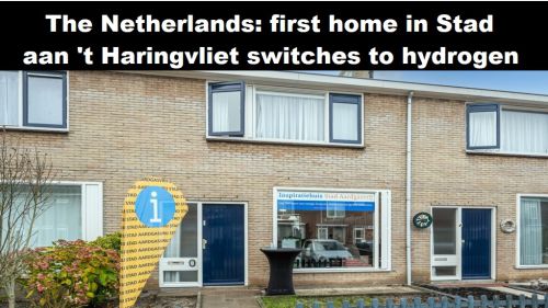 Nederland: eerste woning in Stad aan ’t Haringvliet over op waterstof