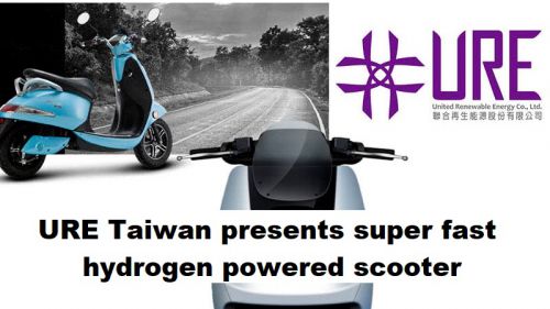 URE Taiwan presenteert supersnelle scooter op waterstof