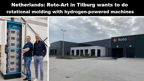 Nederland: Roto-Art in Tilburg wil rotatiegieten met machines op waterstof
