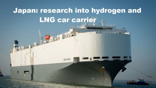 Japan: onderzoek naar autocarrier op waterstof en LNG