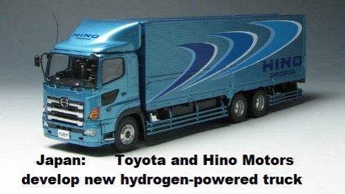 Japan: Toyota en Hino Motors ontwikkelen nieuwe truck op waterstof