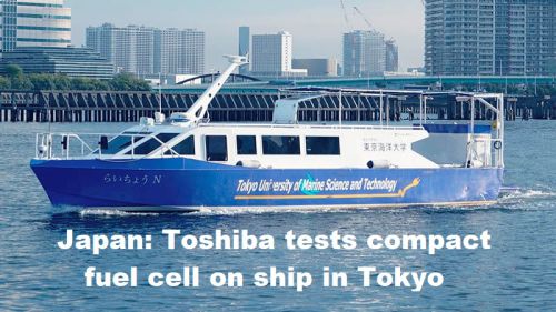 Japan: Toshiba test compacte brandstofcel op schip in Tokyo
