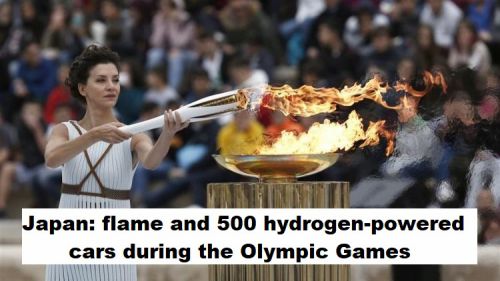 Japan: vlam en 500 auto’s op waterstof tijdens de Olympische spelen