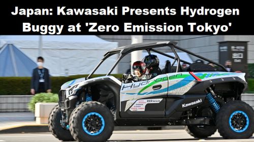 Japan: Kawasaki presenteert buggy op waterstof op ‘Zero Emission Tokyo’