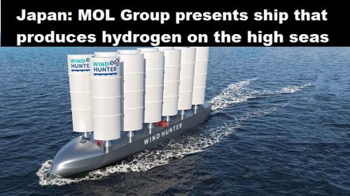 Japan: MOL Groep presenteert schip dat waterstof produceert op volle zee