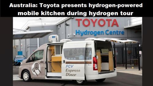 Australië: Toyota presenteert mobiele keuken op waterstof tijdens waterstof toer