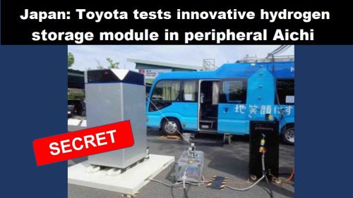 Japan: Toyota test innovatieve waterstof-opslagmodule in periferie Aichi