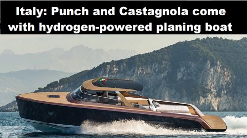 Italië: Punch en Castagnola komen met planerende boot op waterstof