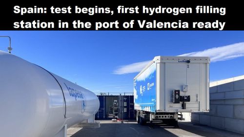 Spanje: test begint, eerste waterstoftankstation in de haven van Valencia gereed