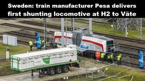 Zweden: treinfabrikant Pesa levert eerste rangeerlocomotief op H2 aan Väte