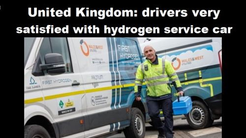 Verenigd Koninkrijk: chauffeurs zeer tevreden over servicewagen op waterstof