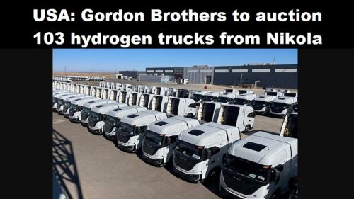 USA: Gordon Brothers veilt 103 waterstofvrachtwagens van Nikola