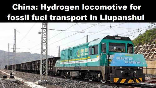 China: locomotief op waterstof voor transport van fossiele brandstoffen