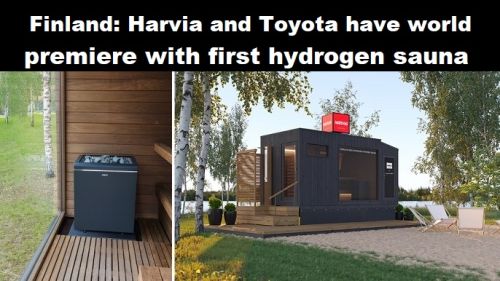 Finland: Harvia en Toyota hebben wereldprimeur met eerste sauna op waterstof