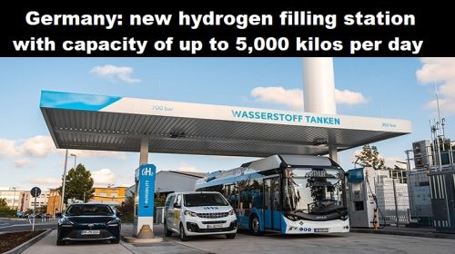 Duitsland: nieuw waterstoftankstation met capaciteit tot 5000 kilo per dag