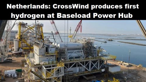 Nederland: CrossWind produceert eerste waterstof op Baseload Power Hub