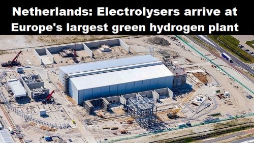 Nederland: Electrolysers arriveren bij grootste groene waterstoffabriek van Europa