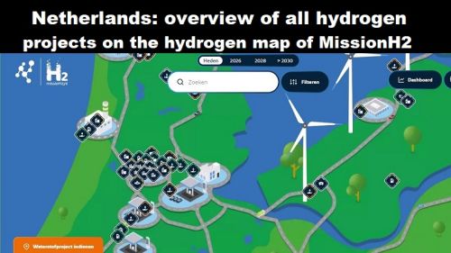 Nederland: overzicht van alle waterstofprojecten op de waterstofkaart van MissieH2