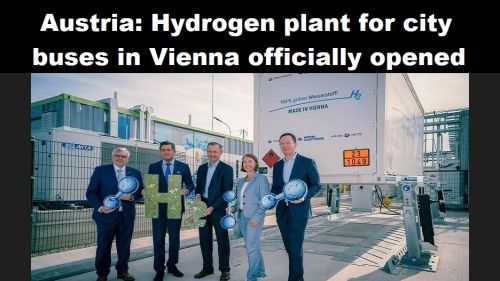 Oostenrijk: waterstoffabriek voor stadsbussen in Wenen officieel geopend