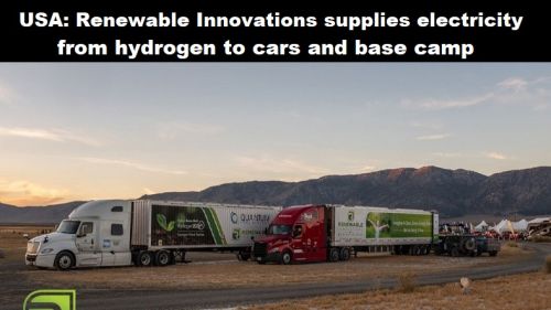 USA: Renewable Innovations levert stroom uit waterstof aan auto’s en basiskamp