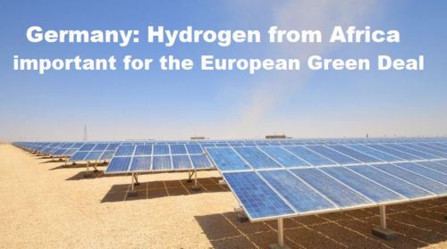 Duitsland: Waterstof uit Afrika belangrijk voor de Europese Green Deal