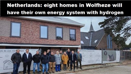 Nederland: acht woningen in Wolfheze krijgen eigen energiesysteem met waterstof