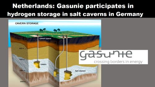 Nederland: Gasunie participeert in waterstofopslag in zoutcavernes in Duitsland