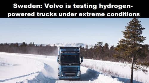 Zweden: Volvo test trucks op waterstof onder extreme omstandigheden