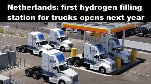 Nederland: eerste waterstoftankstation voor vrachtauto’s opent volgend jaar