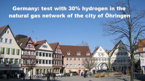 Duitsland: test met 30% waterstof in aardgasnet van stad Öhringen
